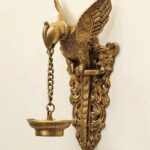 Brass Bracket – Parrot Sculpture Wall Hanging Oil Diya
