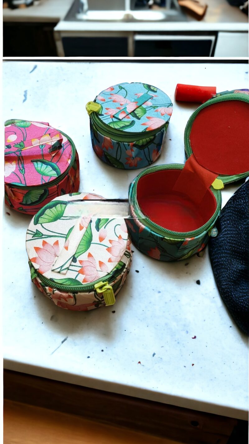 Pichwai Lotus Theme Bangle Boxes