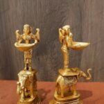 Brass Deep Lakshmi Elephant Diya