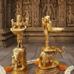 Brass Deep Lakshmi Elephant Diya (3)