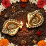 Brass Ganesha Conch Diya Set of 4 (2)