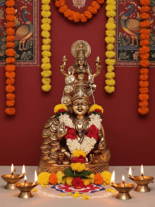 Brass Kubera Lakshmi Idol (2)