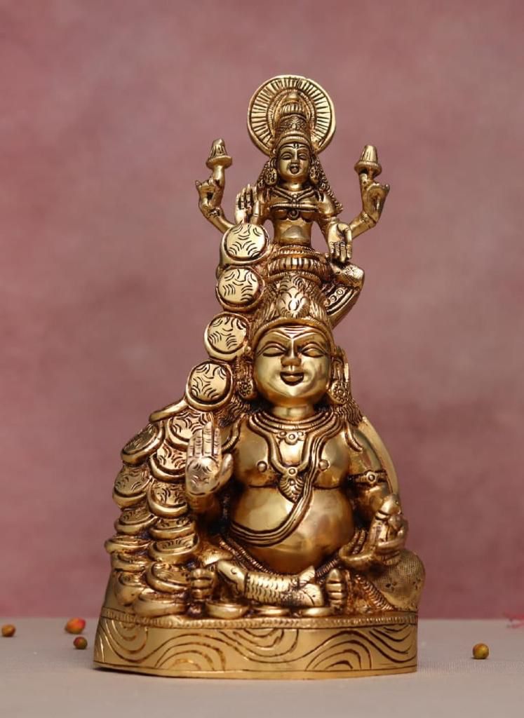 Brass Kubera Lakshmi Idol