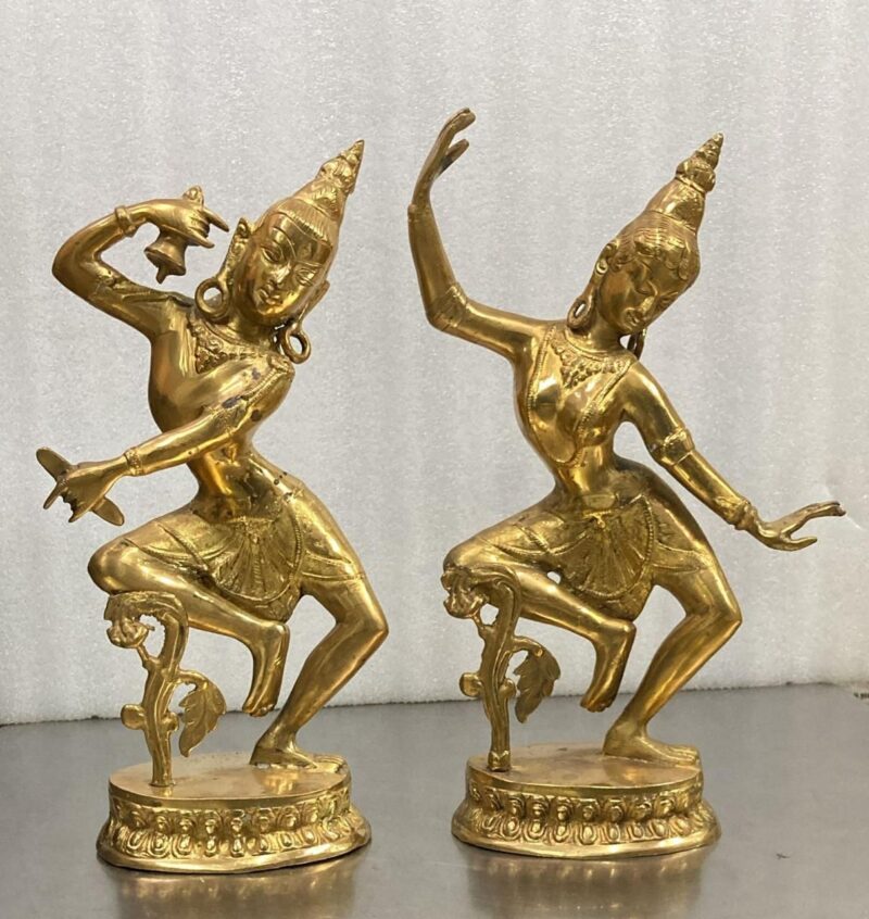 Dancing Shiva Parvathi Brass Statue