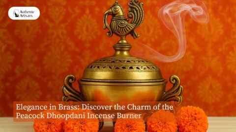 Elegance in Brass: Discover the Charm of the Peacock Dhoopdani Incense Burner